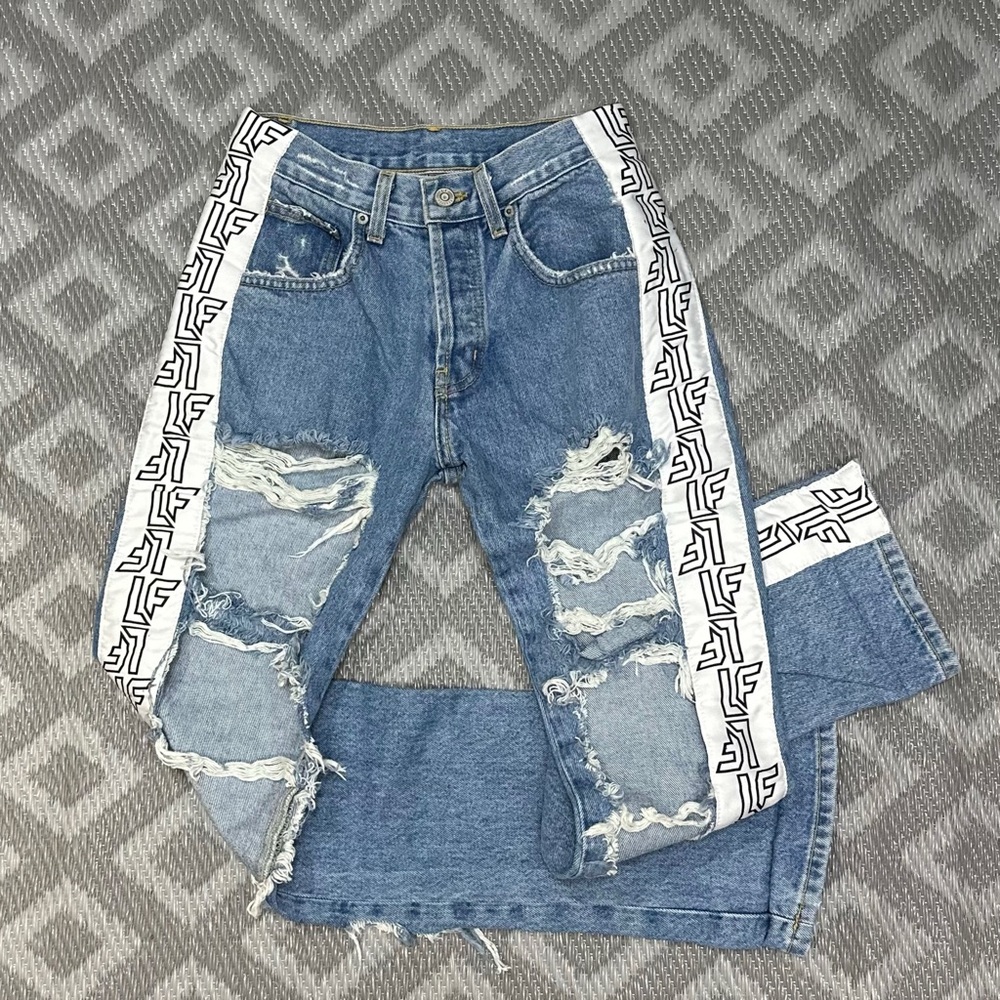 LF Starter Xtreme Baggy Destroyed Jeans [1326]